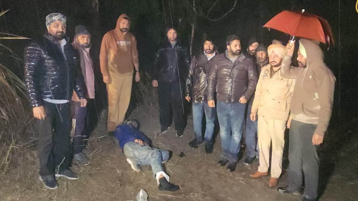 पुलिस और बदमाशों के बीच मुठभेड़ : लारेंस गैंग के बदमाश को लगी गोली, 1 करोड़ की मांगी थी फिरौती
