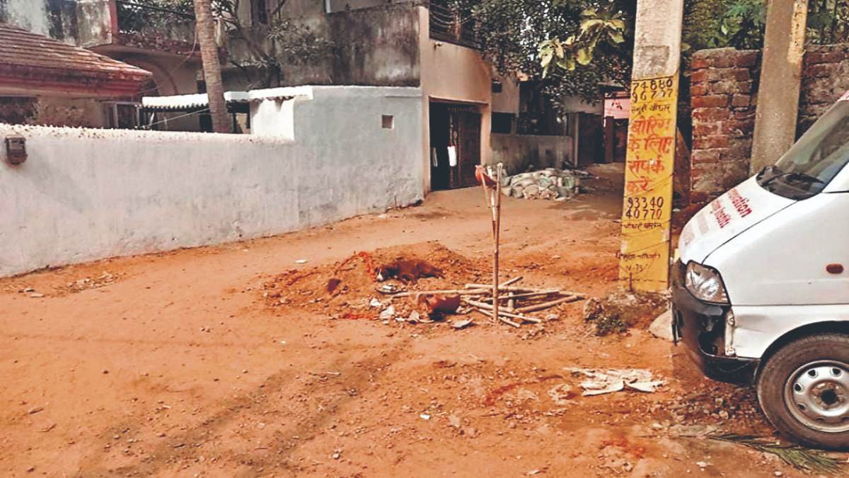 सड़क बना कब्रिस्तान… झारखंड में 50 लोगों ने सड़क खोदकर दफना दी लाश, सीसीटीवी में कैद हुई घटना, डर के कारण लोगों की रात की उड़ी नींद