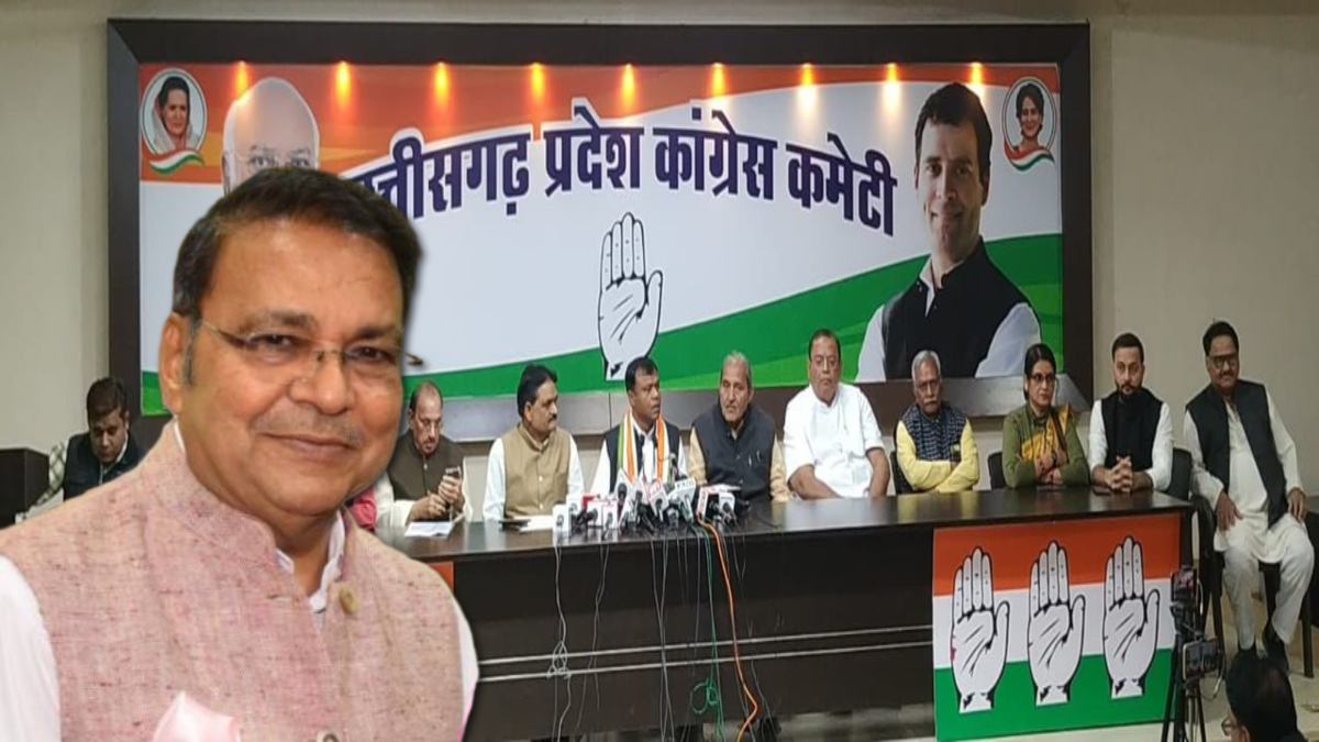कांग्रेस प्रेस कॉन्फ्रेंस : शराब घोटाले मामले में ED ने विवेक ढांड को बताया सूत्रधार, दीपक बैज से पत्रकारों ने पूछा सवाल तो किया किनारा