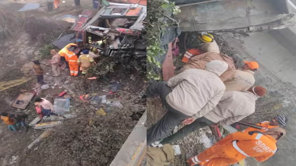 बचाओ, बचाओ, बचाओः 50 यात्रियों से भरी बस बीच सड़क पलटी, मची चीख-पुकार, 3 दर्जन लोग…