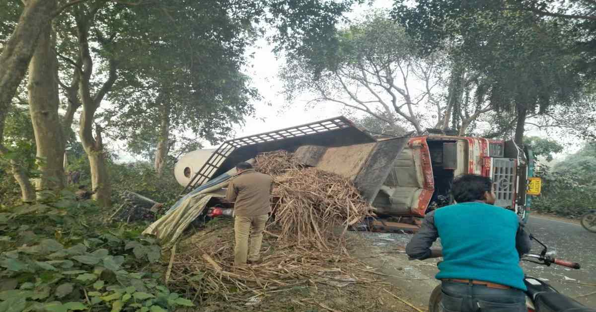 रफ्तार का बरपा कहरः इंडेन गैस टैंकर और श्रद्धालुओं से भरे ट्रैक्टर-ट्रॉली के बीच भिड़ंत, 1 की मौके पर मौत, 13 घायल
