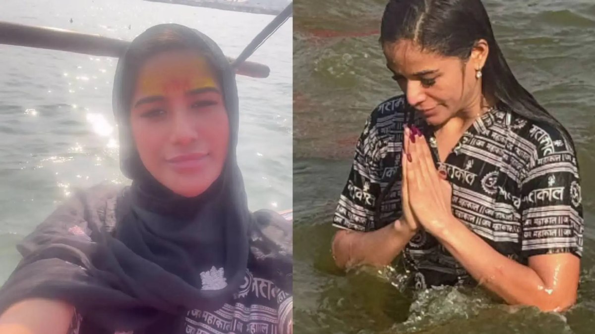 मौनी अमावस्या के मौके पर Poonam Pandey ने कुंभ में लगाई डुबकी, कहा- सब पाप धुल गए मेरे …