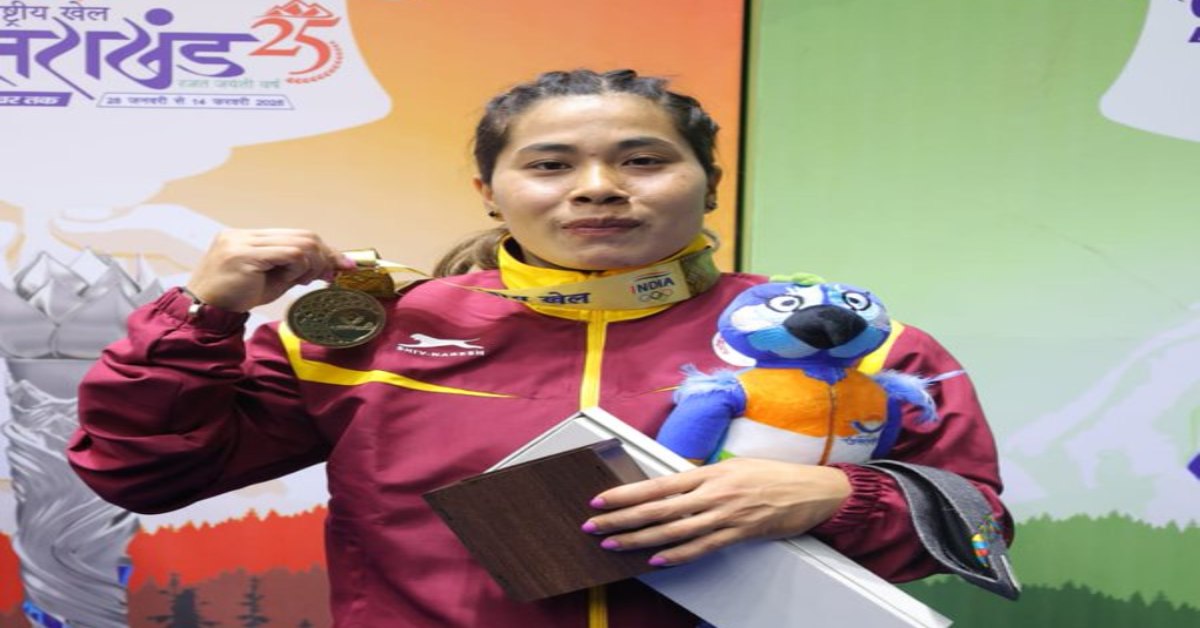 38th National Games में बेटियों का दबदबा : स्टार वेटलिफ्टर एस. बिंद्यारानी ने बनाया नया राष्ट्रीय रिकॉर्ड, बंगाल की शराबानी ने रजत पदक किया अपने नाम