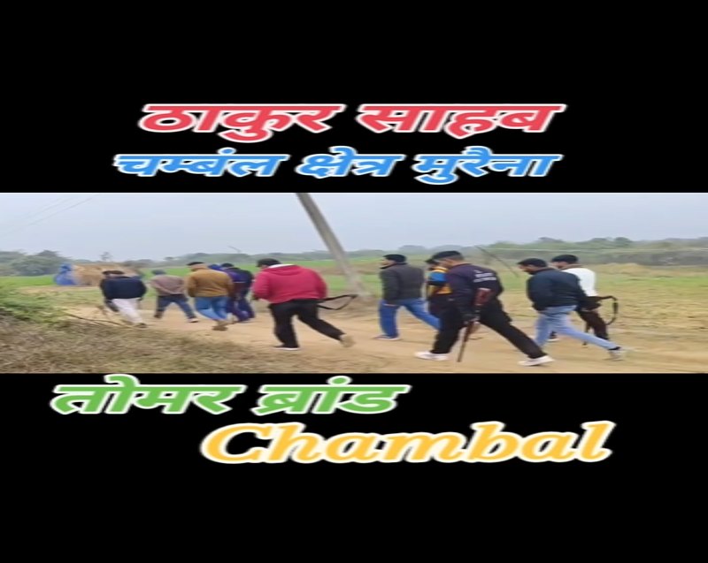 लल्लू पंजू से डर गए तो ठाकुर कौन कहे गोः चंबल के बीहड़ों में युवकों ने हथियार के साथ बनाई रील, Video