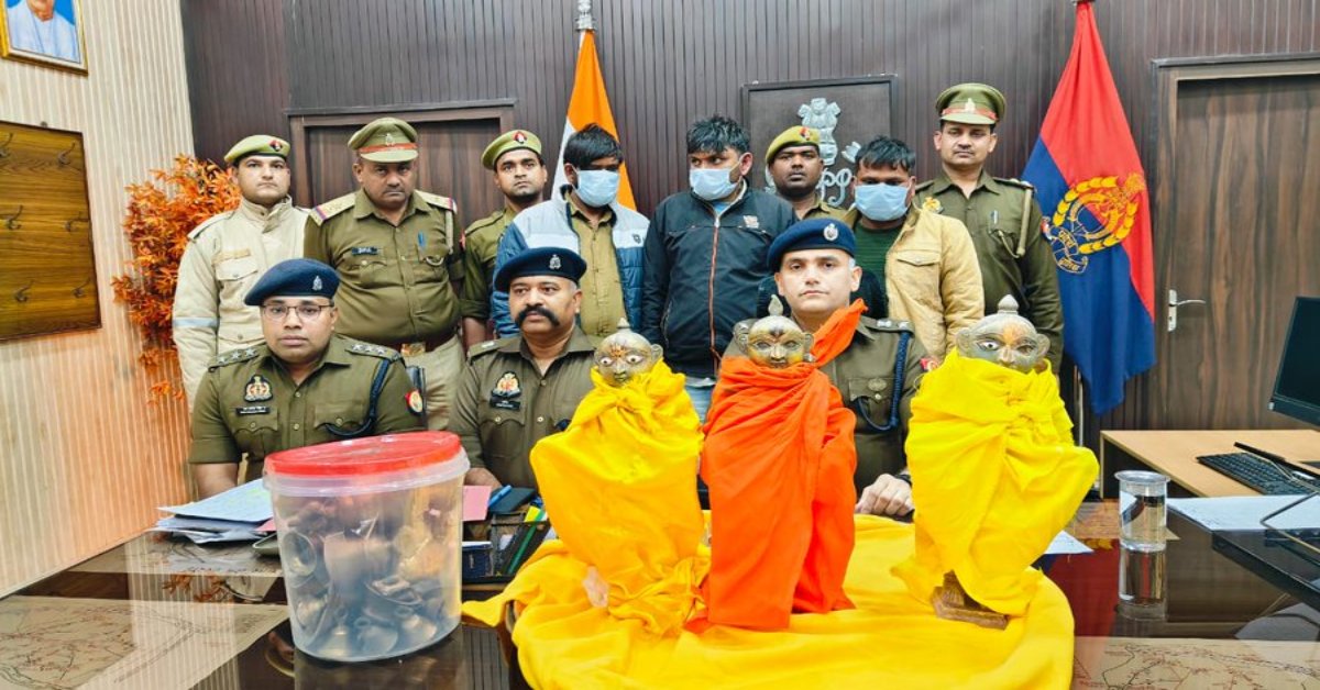 सिंचाई विभाग का ठेकेदार निकला चोर : बिजनेस में हुआ घाटा तो चुराई मंदिर की मूर्तियां, अब खाएंगे जेल की हवा