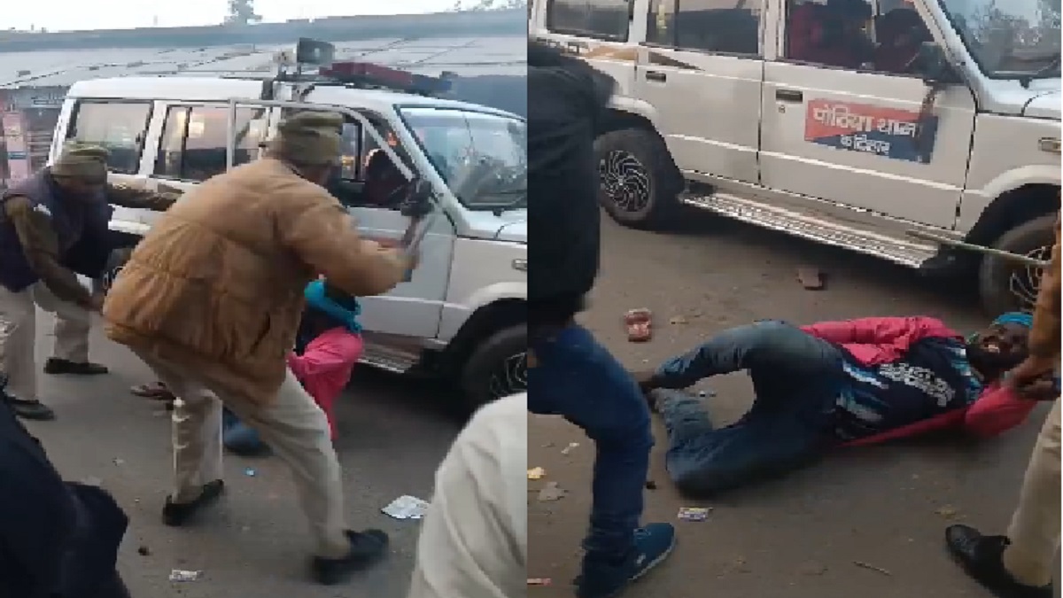 कटिहार पुलिस का अमानवीय चेहरा आया सामने, मानसिक रूप से बीमार युवक को बीच सड़क पर बुरी तरह से पीटा, VIDEO वायरल