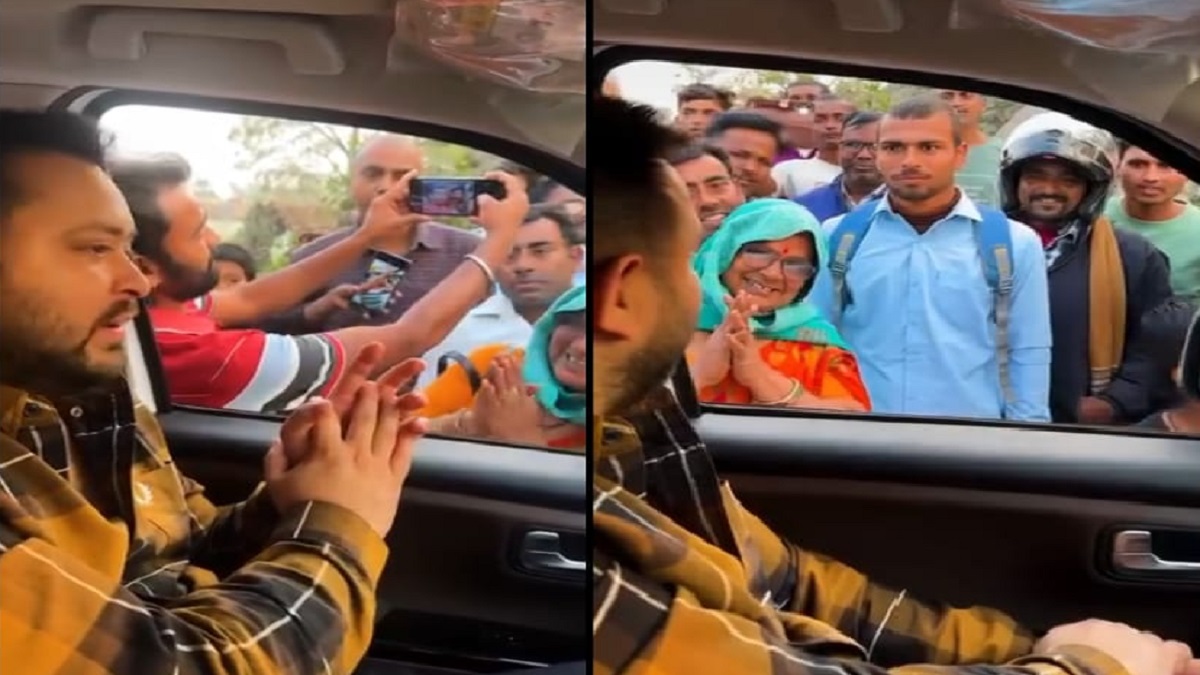 तेजस्वी यादव ने दिखाया लालू वाला अंदाज, गाड़ी रोककर आम लोगों से बातचीत कर जाना उनका हाल, VIDEO हो रहा वायरल