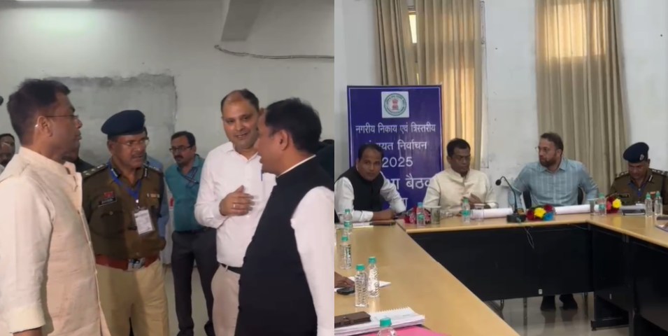 Raipur News : स्ट्रांग रूम पहुंचे राज्य निर्वाचन आयुक्त, निकाय चुनाव की तैयारियों का लिया जायजा