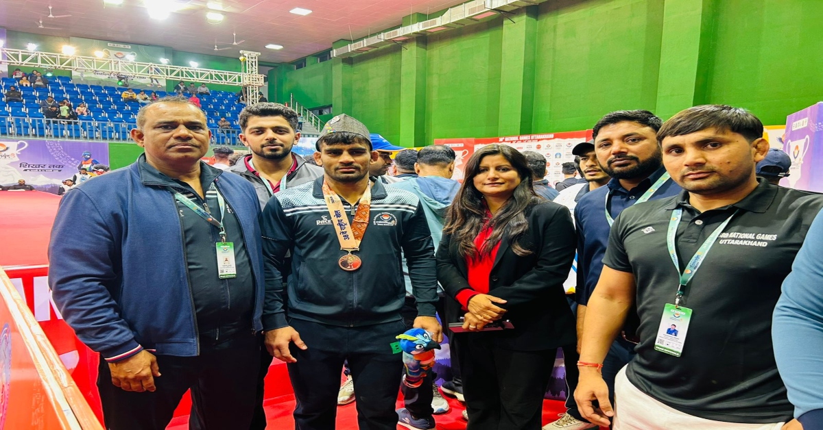 38th National Games : कुश्ती प्रतियोगिता में गौरव और शिवाली ने किया कमाल, पंजाब के खिलाड़ी को किया चारों खाने चित्त