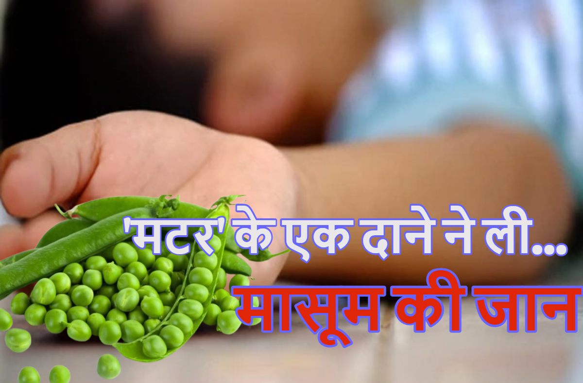 मटर के एक दाने ने ले ली मासूम की जान, डॉक्टर नहीं बचा सके जान, जानें कैसे हुई ये घटना