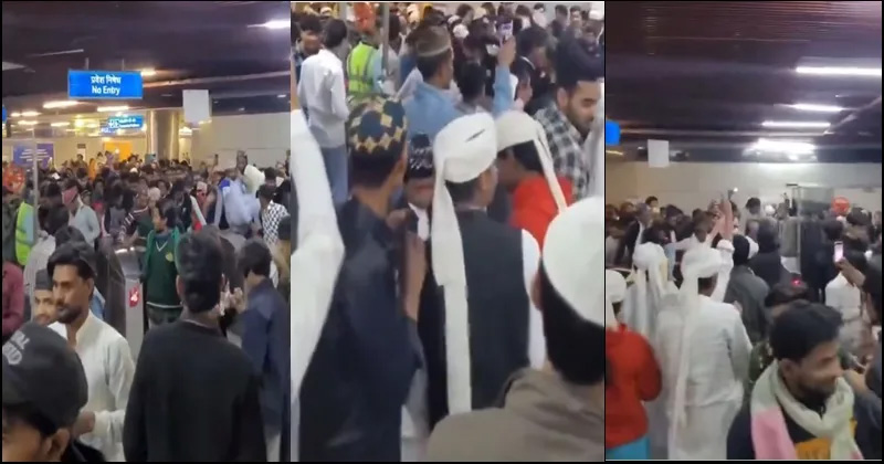 शब-ए-बारात पर दिल्ली मेट्रो में मुस्लिमों ने मचाया हुड़दंग, सोशल मीडिया यूजर बोले- दिल्ली को भी योगी मॉडल की जरूरत, Video Viral
