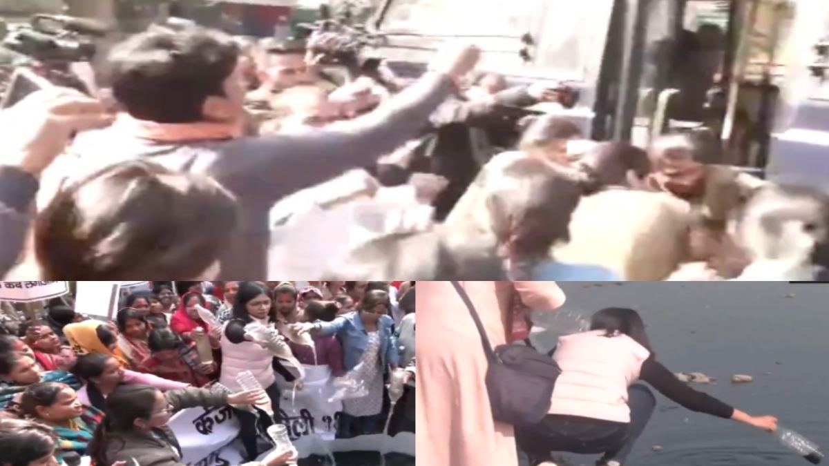 AAP सांसद स्वाति मालीवाल गिरफ्तार: घसीट कर वाहन के अंदर ले गई पुलिस, यमुना से पानी लेकर केजरीवाल के आवास पर पहुंचीं थी
