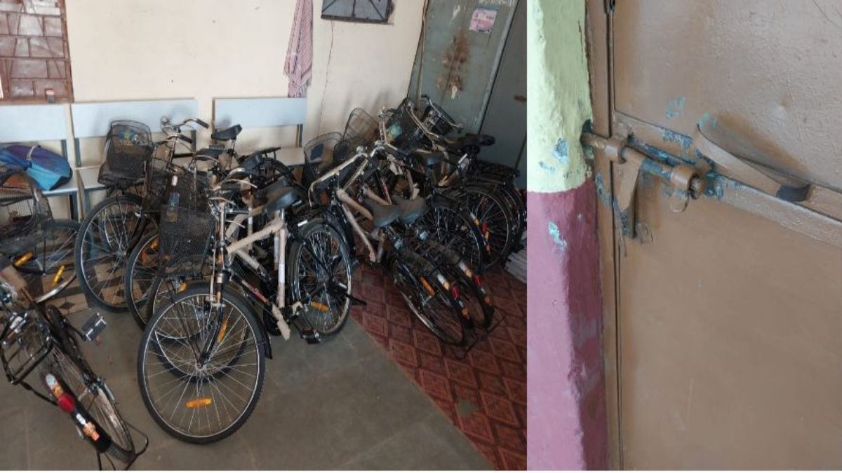 हाईस्कूल से 25 साइकिल चोरीः मचा हड़कंप, ताला तोड़कर चोरी की वारदात को दिया अंजाम