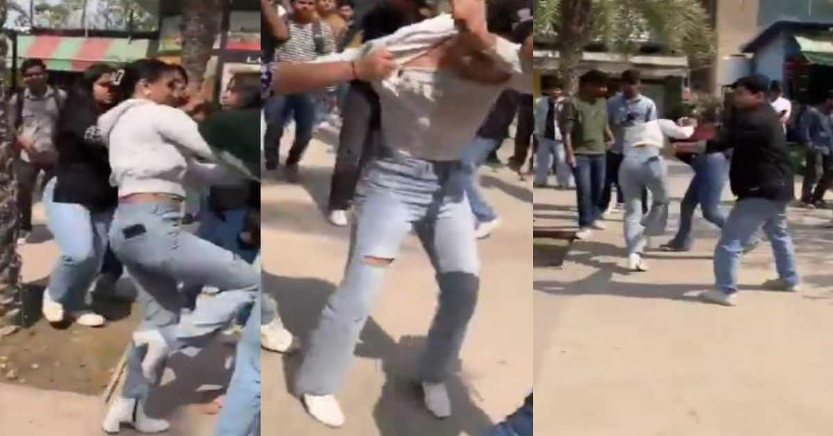 ‘पापा के परियों’ का ड्रामा तो देखिए… यूनिवर्सिटी में भिड़ी 3 लड़कियां, किसी ने खींचा बाल, तो किसी ने बरसाए लात-घूंसे, देखें VIDEO