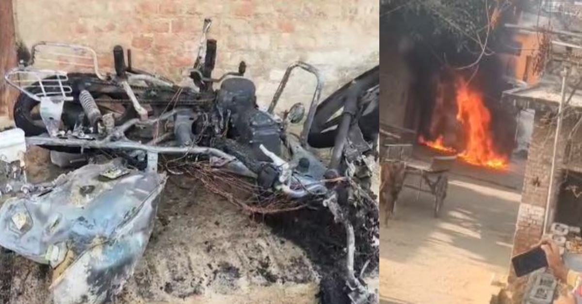 ये है UP के कानून व्यवस्था की हकीकत! दबंग ने पहले जमकर मचाया उत्पात, फिर फूंक दी डायल 112 की बाइक, ऐसे लगेगा ‘गुंडाराज’ पर लगाम?