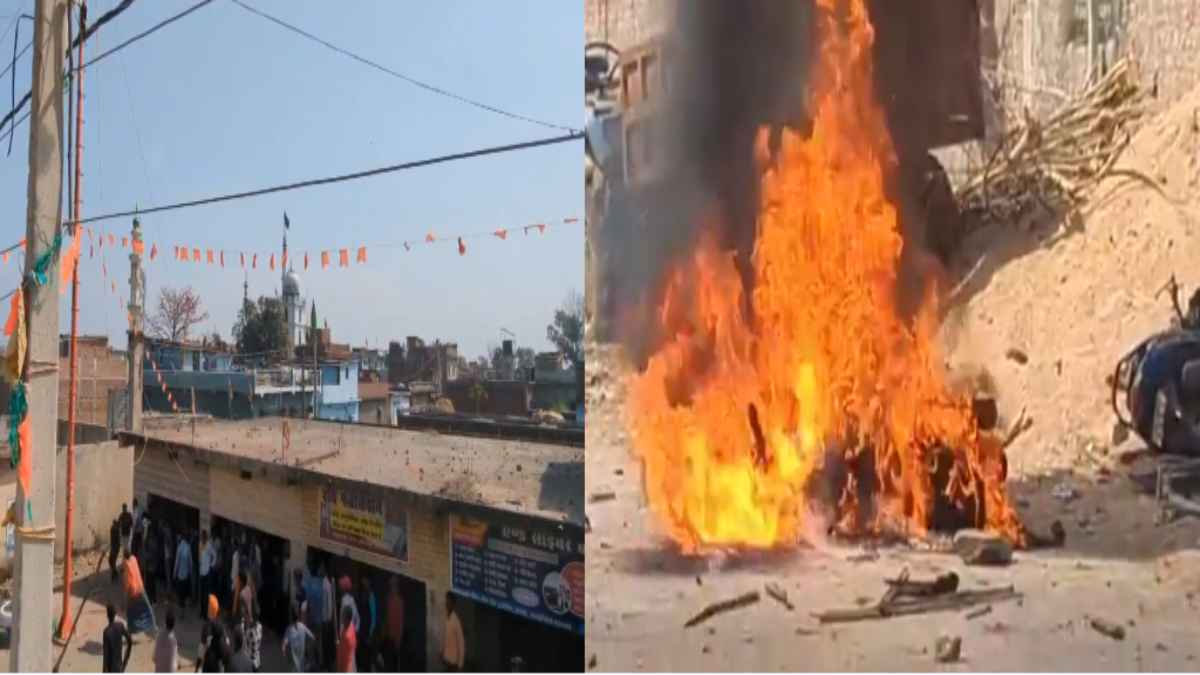 महाशिवरात्रि पर बवाल, दो समुदायों के बीच हिंसक झड़प,  कई वाहनों में की आगजनी