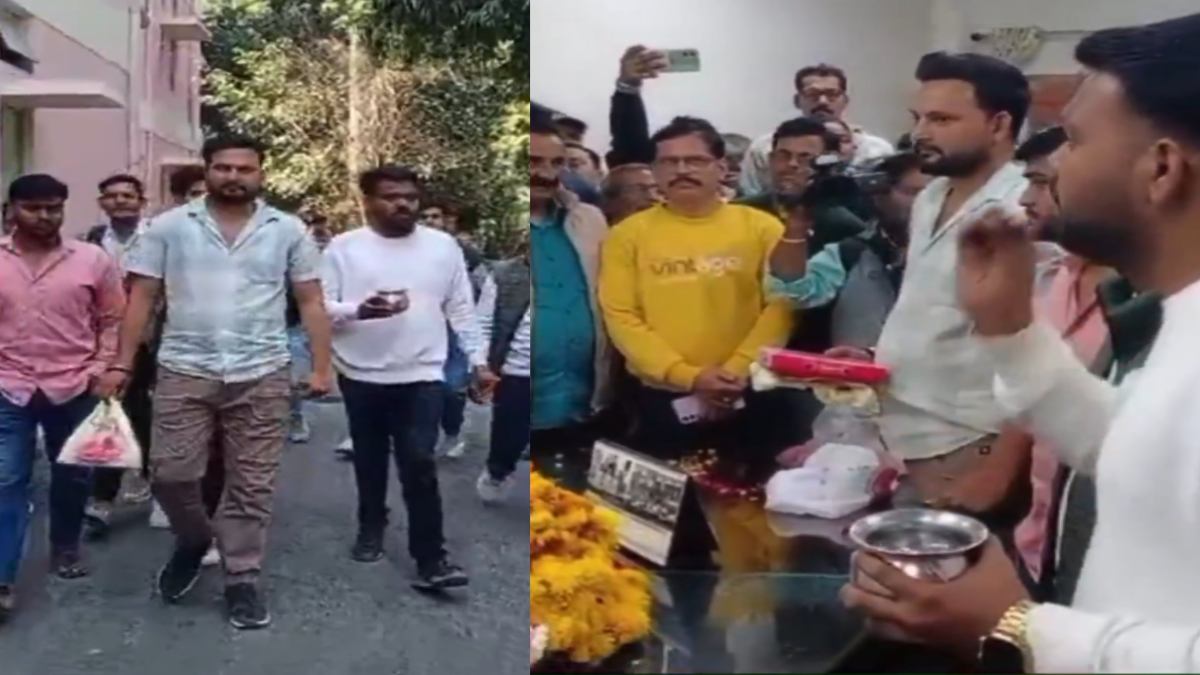 जीवाजी यूनिवर्सिटी में बवाल: नए कुलगुरु के पदभार लेने के दौरान हंगाम, NSUI ने कुलगुरु की कुर्सी को गंगाजल से धोया
