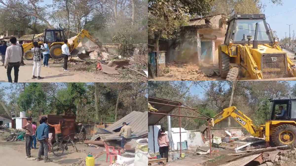 सैकड़ों परिवार हुए बेघर: बिना नोटिस दिए 50 घरों पर चला बुलडोजर! लोग बोले- गृहस्थी का सामान निकालने का भी नहीं दिया समय