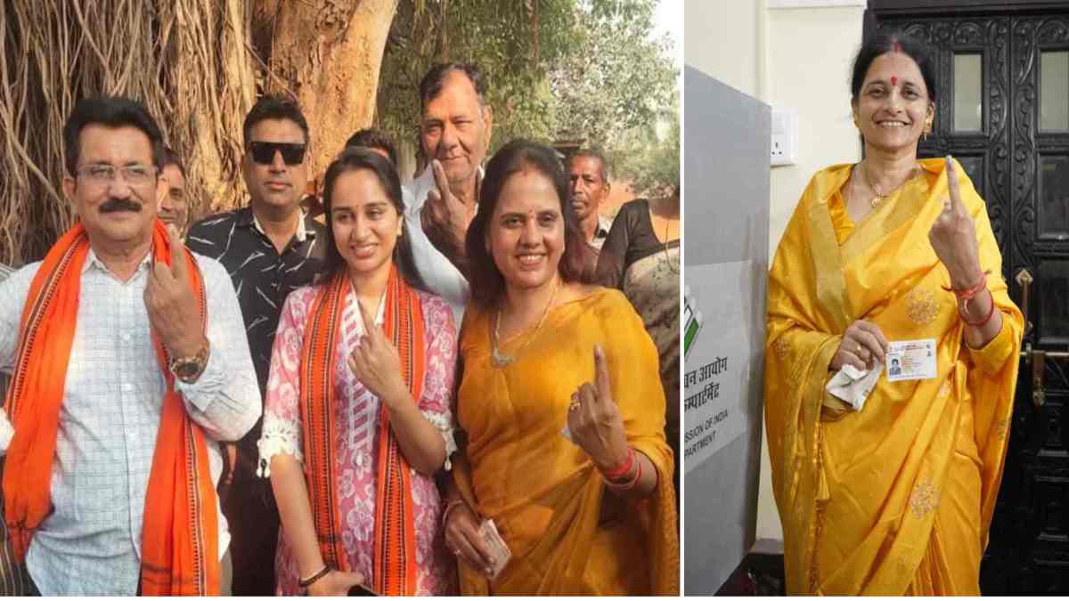 CG Nikay Chunav 2025 : भाजपा-कांग्रेस के महापौर प्रत्याशी ने मंदिरों में टेका मत्था, फिर डाला वोट, दीप्ति दुबे ने किया जीत का दावा, मीनल चौबे ने कहा- शहर की जनता कमल खिलाने तैयार