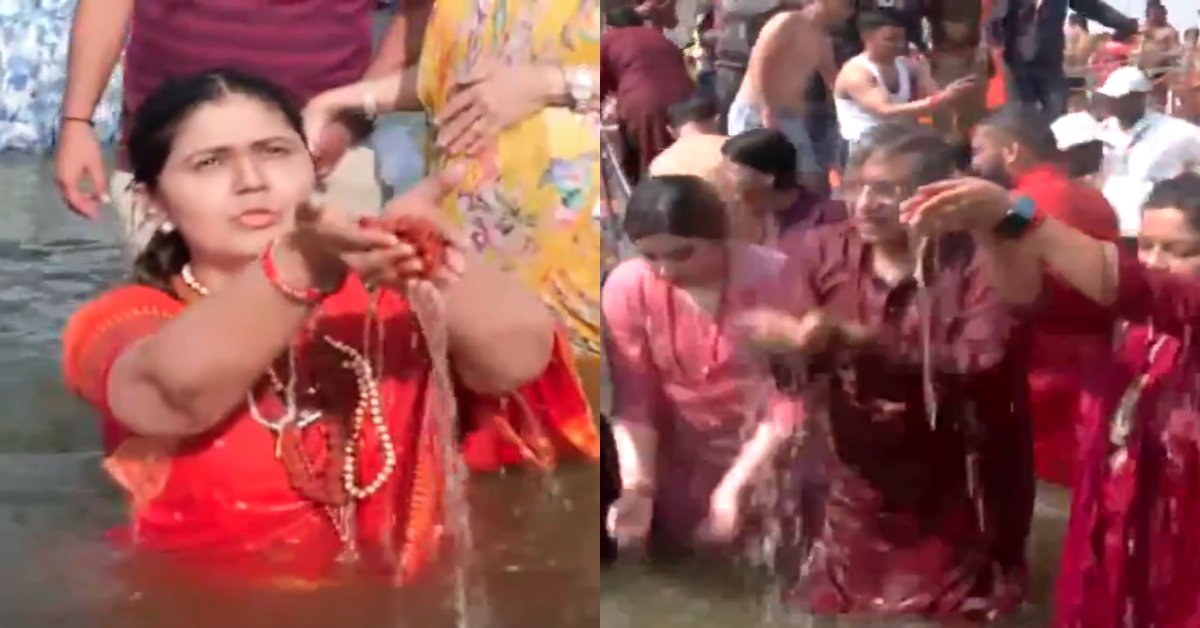 हर हर गंगे… मुख्य चुनाव आयुक्त ज्ञानेश कुमार ने सपरिवार किया संगम स्नान, पर्यावरण मंत्री पंकजा मुंडे ने भी लगाई डुबकी