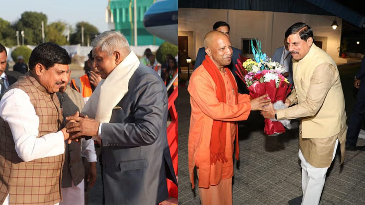 केंद्रीय मंत्री शिवराज सिंह के बेटे की शादी में दिग्गजों का जमावड़ा, योगी आदित्यनाथ, उपराष्ट्रपति पहुंचे भोपाल, सीएम मोहन ने किया स्वागत 