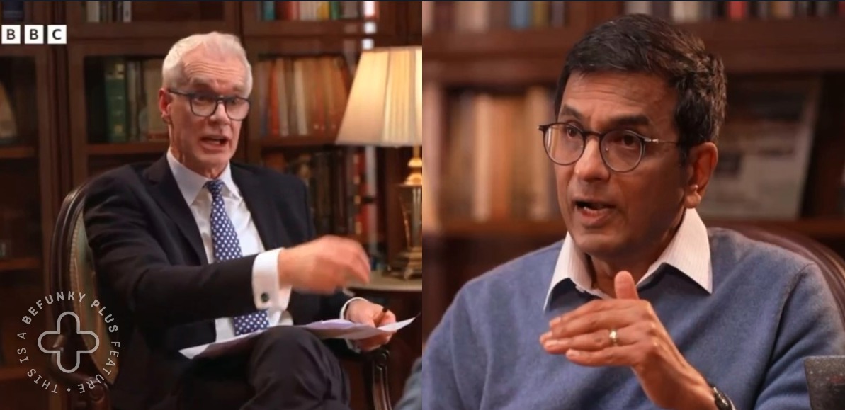 DY Chandrachud: भारतीय अदालतों में अपर कास्ट, हिंदू, पुरुषों का वर्चस्व और वंशवाद? बीबीसी के शो में पूर्व CJI डीवाई चंद्रचूड़ ने खोले कई राज, Watch Video