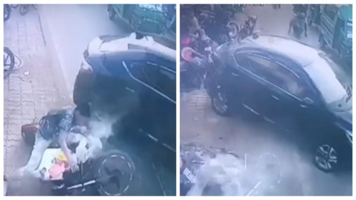 नहीं देखी होगी ऐसी ड्राइविंग,Video: महिला ने रिवर्स गियर पर दौड़ाई कार, मच गया कोहराम 