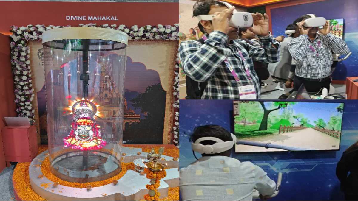 GIS में आए डेलीगेट्स को मिला भगवान महाकाल का प्रसाद, वर्चुअल रियलिटी से की ओरछा-सांची और खजुराहो की सैर, एमपी पर्यटन की मेहमान नवाजी का ले रहे लुत्फ