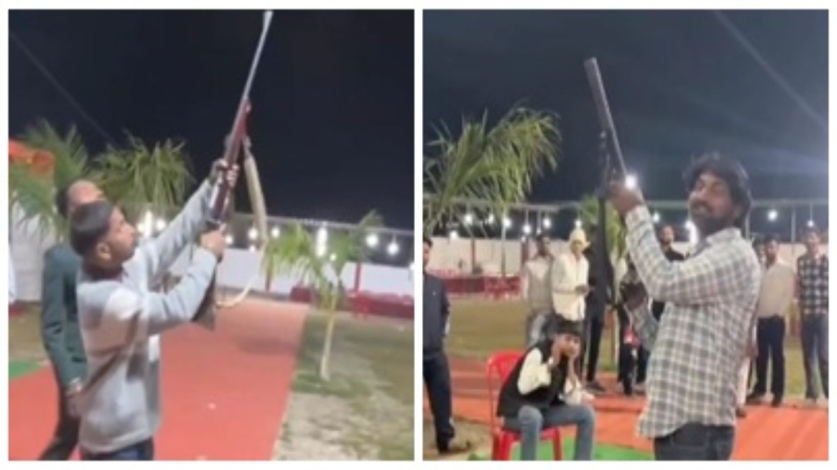 शादी में हर्ष फायरिंग का मामला: पुलिस ने 4 युवकों को दबोचा, आरोपियों से 2 हथियार भी जब्त 
