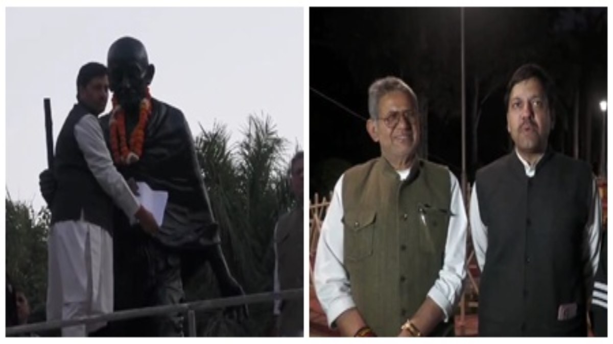 जीवाजी यूनिवर्सिटी फर्जीवाड़ा मामला: कार्रवाई नहीं होने से नाराज डॉ. अरुण शर्मा ने गांधी जी की प्रतिमा को सौंपा ज्ञापन, कांग्रेस विधायक ने भी खोला मोर्चा