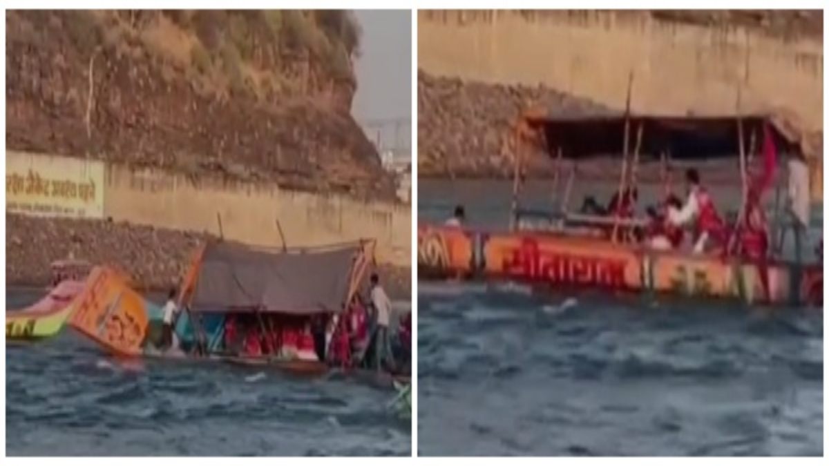 तीर्थनगरी ओंकारेश्वर में टला बड़ा हादसा: श्रद्धालुओं से भरी नाव पलटने से बची, कलेक्टर ने दिए कार्रवाई के निर्देश 