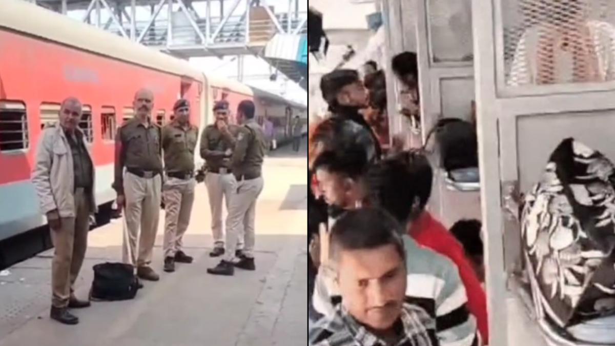 ट्रेन में बम की सूचना से मचा हड़कंप: यात्रियों को गाड़ी से नीचे उतारा, सर्च ऑपरेशन जारी