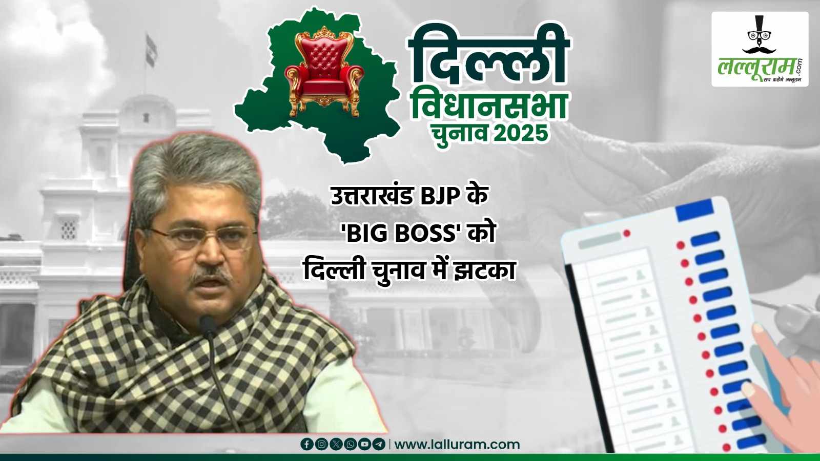 दिल्ली चुनाव में उत्तराखंड बीजेपी के ‘BIG BOSS’ को मिली हार: विशेष रवि ने दुष्यंत गौतम को दी मात, करोल बाग में AAP का जलवा बरकरार