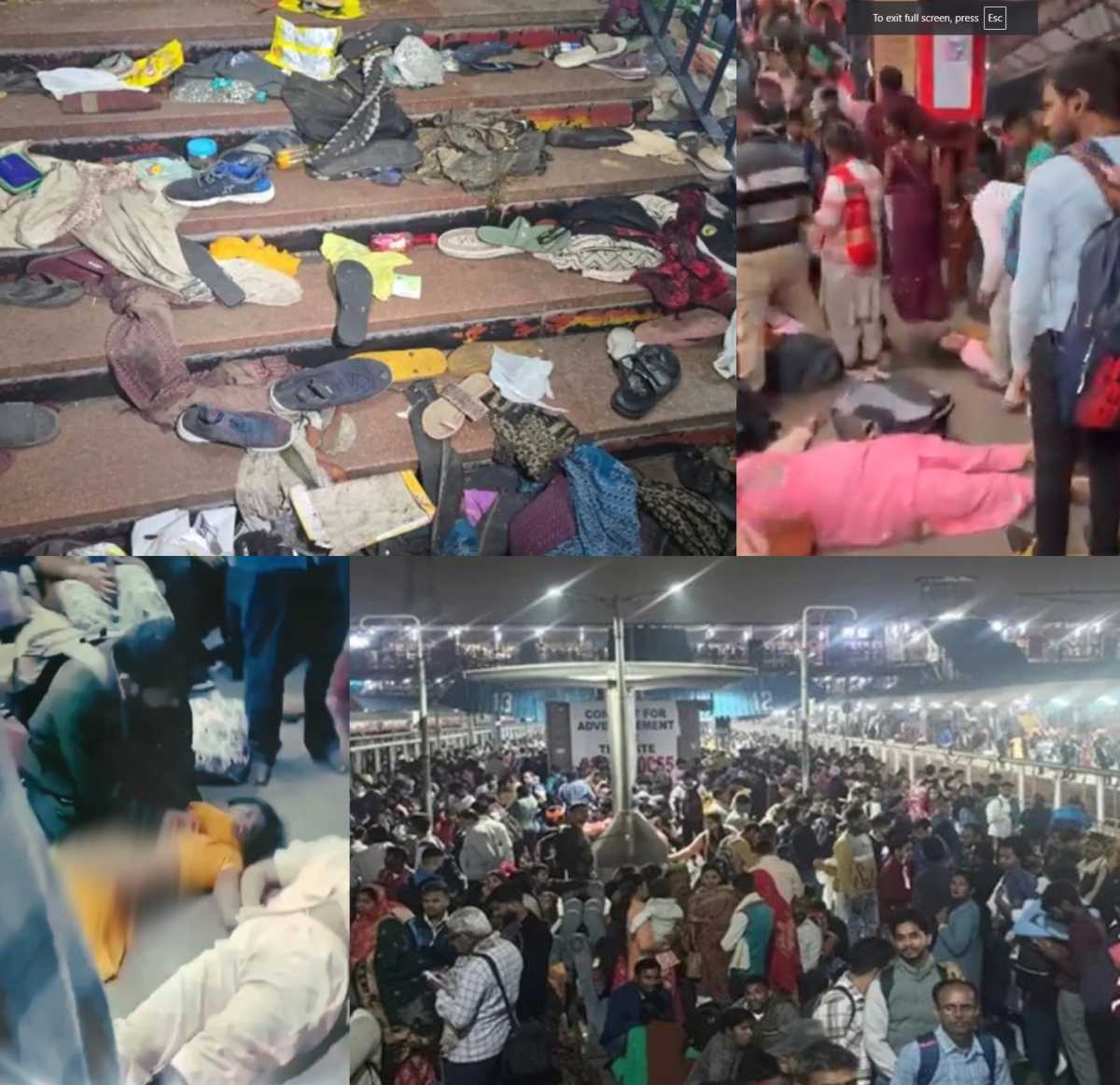 New Delhi Railway Station Stampede: नई दिल्ली रेलवे स्टेशन पर भगदड़ में अबतक 18 की मौत, मृतकों में बिहार के 9 और दिल्ली के 8 समेत हरियाणा का एक व्यक्ति, राष्ट्रपति ने जताया दुख, रेलवे की कमेटी करेगी जांच
