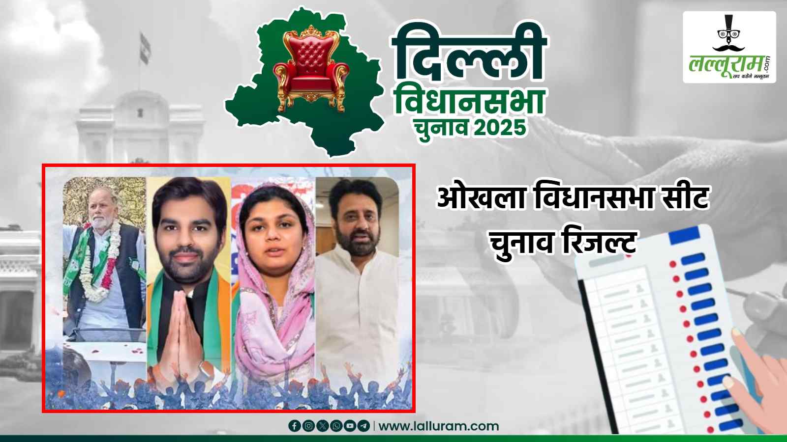 Okhla में AIMIM की नहीं उड़ सकी पतंग: AAP के अमानतुल्लाह जीते, तीनों प्रत्याशी को किया चारों खाने चित, तीसरी बार जीता ओखला की आवाम का दिल