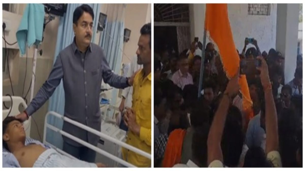 12वीं की परीक्षा देकर बाहर निकल रहे छात्र पर हमला, मामूली बात पर बदमाशों ने मारा चाकू, गुस्साए लोगों ने थाने का किया घेराव 