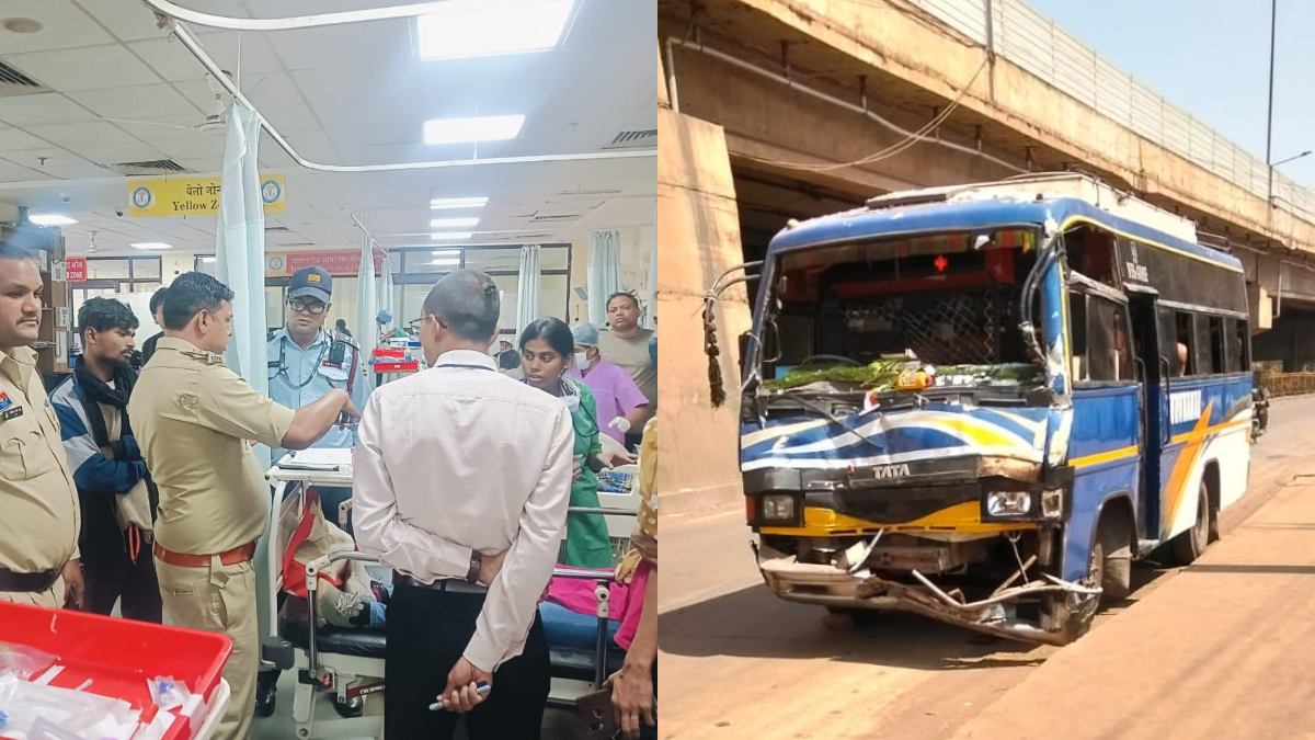 Raipur Accident : दो बसों में भिड़ंत, हादसे में 5 यात्री घायल, महिला की हालात गंभीर
