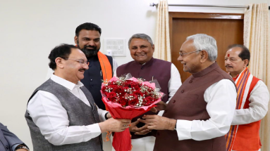 Bihar News: मुख्यमंत्री नीतीश कुमार ने की केंद्रीय मंत्री जेपी नड्डा से मुलाकात, आगामी विधानसभा चुनाव को लेकर हुई चर्चा