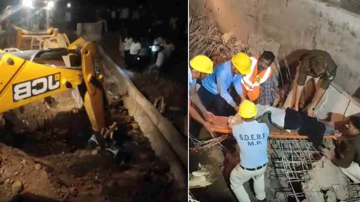 सिंगरौली में नाली निर्माण के समय हादसा: मिट्टी धंसने से 2 मजदूर दबे, 5 घंटे की मशक्कत के बाद सफल रेस्क्यू, एक की हालत गंभीर