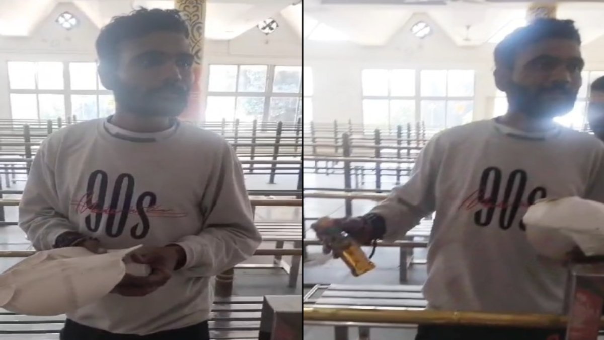 महाकाल मंदिर की सुरक्षा व्यवस्था में बड़ी चूक: शराब की बोतल लेकर विश्रामधाम तक पहुंचा युवक, VIDEO वायरल