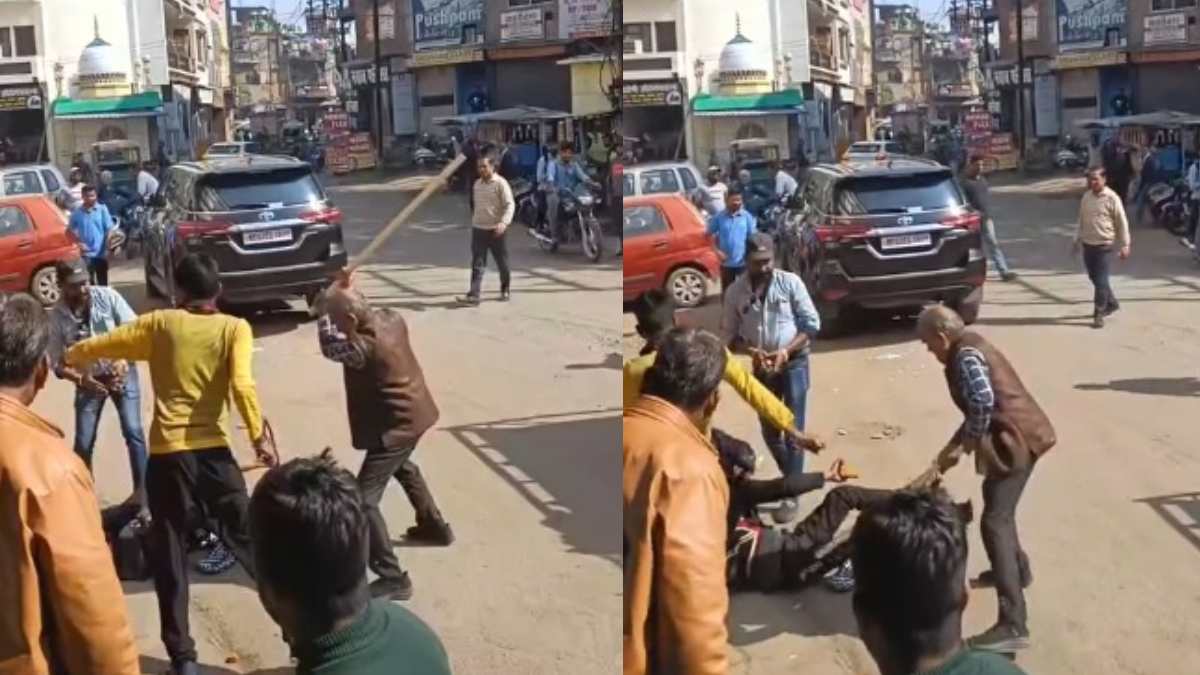 दबंगों का कहर: युवक की लात-घूसों और डंडे से की पिटाई, Video वायरल