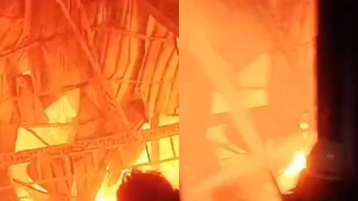 GNT Timber Market Fire: लकड़ी के दो गोदाम में लगी भीषण आग, लाखों का माल जलकर राख