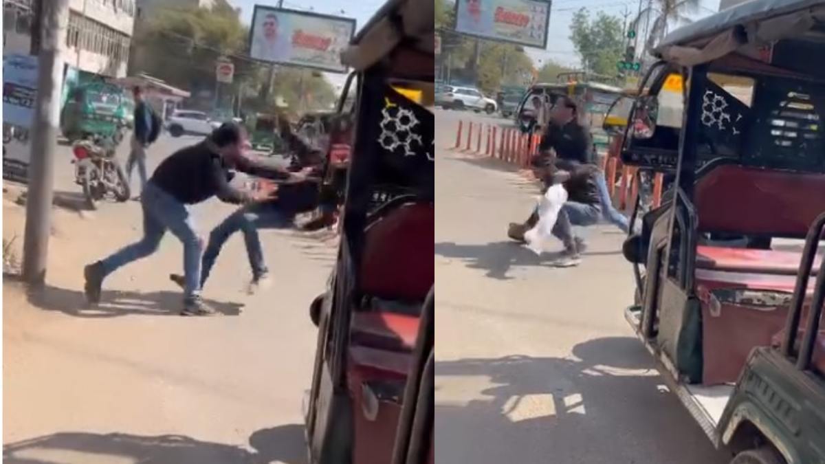 Gwalior News: 5 रुपए के लिए यात्री ने की ई-रिक्शा चालक की बेरहमी से पिटाई, Video वायरल