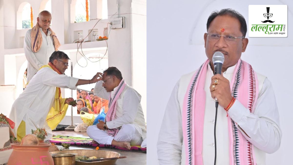 ग्राम गहिरा में श्री विष्णु महायज्ञ में शामिल हुए CM साय: सामूहिक विवाह में नवविवाहितों को दिया आशीर्वाद, सनातन धर्म के उत्थान और सामाजिक जागरूकता में गहिरा गुरु संत समाज के योगदान को सराहा