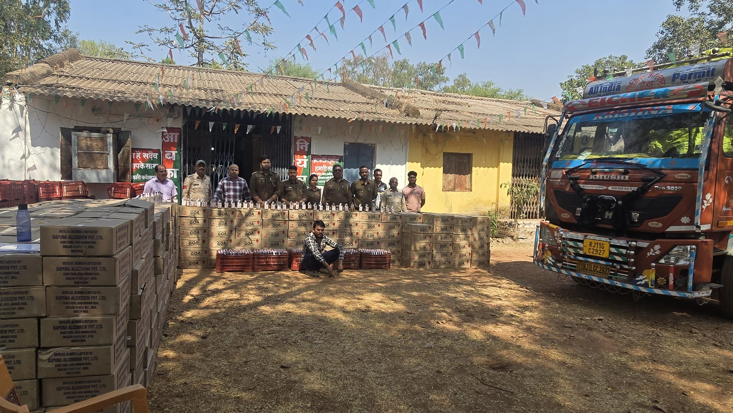 CG News: छत्तीसगढ़ में फिर पकड़ाई 25 लाख की शराब