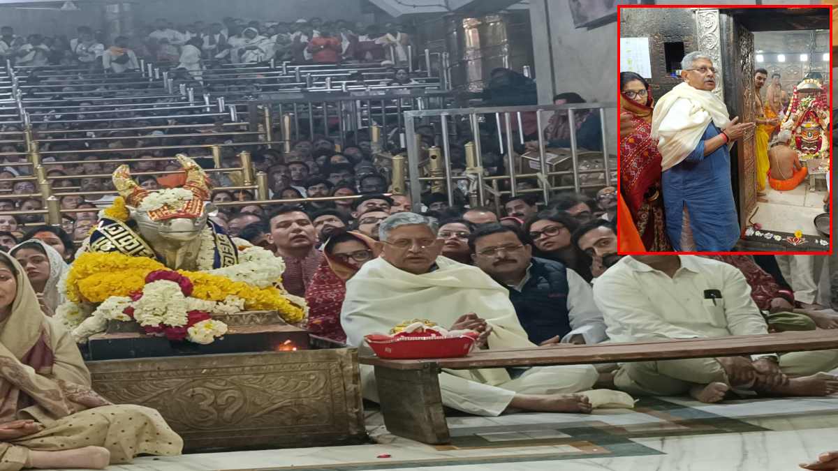 महाकाल के दरबार पहुंचे केंद्रीय मंत्री राजीव रंजन: भस्म आरती में हुए शामिल, पूजा-अर्चना कर लिया आशीर्वाद