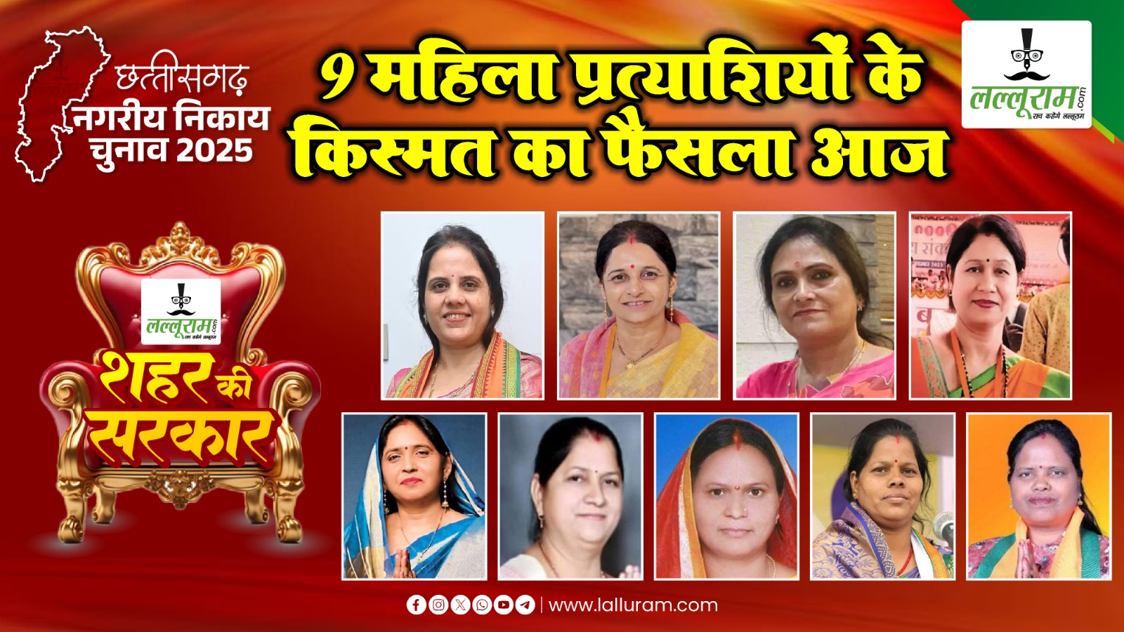 Nikay Chunav Voting Results : मेयर की कुर्सी पर किसका होगा कब्जा? 9 महिला प्रत्याशियों में से किसके सिर सजेगा ताज, आज होगा फैसला