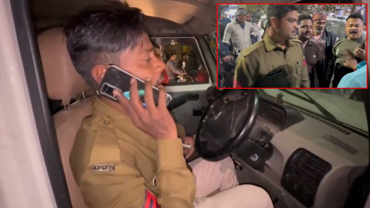 पुलिसकर्मियों का हाई वोल्टेज ड्रामा: टल्ली अफसर ने ठोकी गाड़ी, फिर जनता से किया विवाद, वीडियो बनता देख…