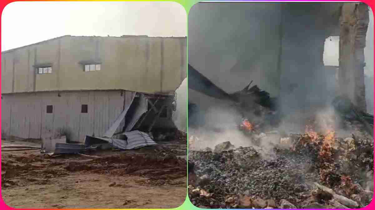 बिस्कुट फैक्ट्री अग्निकांड: 24 घंटे बाद भी धधक रही आग, अब तक 5 लाख लीटर पानी खर्च