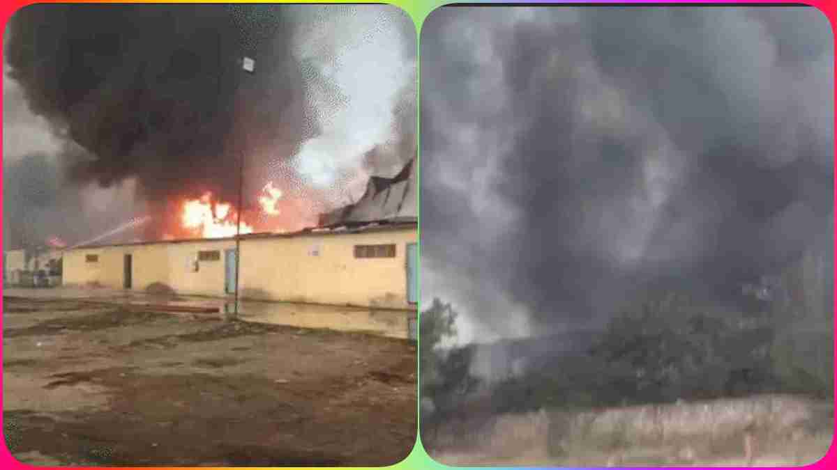 बिस्कुट फैक्ट्री में अग्निकांड: दमकल की कई गाड़ियां 10 घंटे बाद भी नहीं बुझा सकी आग, 1 कर्मचारी की मौत की खबर, करोड़ों के नुक्सान की आशंका